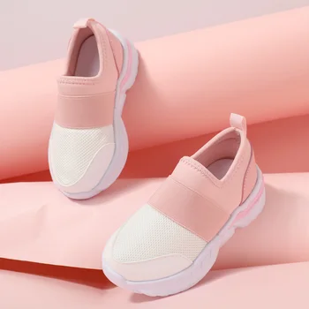 PatPat для малышей / Детские розовые сетчатые дышащие кроссовки без застежки