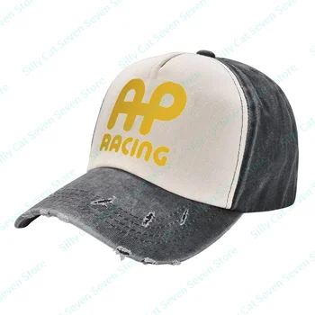 Модная бейсбольная кепка AP Racings, ковбойская кепка для Мужчин И женщин, винтажная регулируемая бейсболка с разноцветной строчкой, выстиранная шляпа для папы